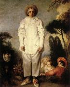 Jean-Antoine Watteau Gilles or Pierrot oil painting on canvas